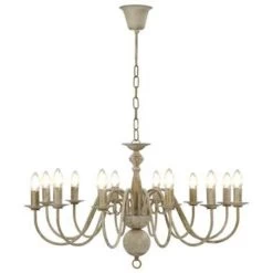 VidaXL Kroonluchter 12xE14 Antiekwit -Vidaxl 69651bd0002849e990867bb92a6ef72e