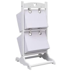 VidaXL Mandenrek 2-laags 35x35x72 Cm Hout Wit 6 VidaXL Mandenrek 2-laags 35x35x72 Cm Hout Wit -Vidaxl 6f8c13d4437544448aa4a47320ac81c4