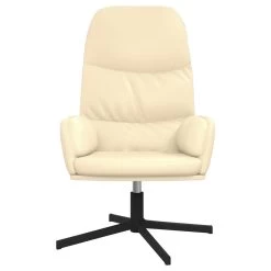 VidaXL Relaxstoel Kunstleer Crèmewit -Vidaxl 6fb4503fc9a34011b3ce3cd3d65d8ad0