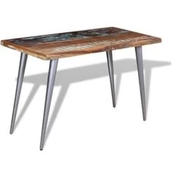 VidaXL Eettafel 120x60x76 Cm Massief Gerecycled Hout -Vidaxl 7069653c2422435daf25e921da3e59de