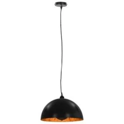 VidaXL Plafondlampen 2 St Halfrond E27 40 Cm Zwart En Goudkleurig -Vidaxl 72fec5f68f8e477da1e762d7694f0203