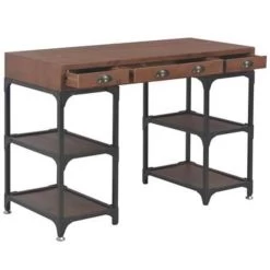 VidaXL Bureau Met 3 Lades 110x50x78 Cm Massief Vurenhout -Vidaxl 73eac8dc8c7a4a4ba0e9c82283300ea8