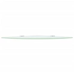 VidaXL Hoekschappen 2 St Met Chromen Dragers 35x35 Cm Glas Wit -Vidaxl 756e5942a436436398a1f01f90e0e5d6