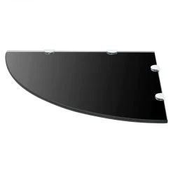 VidaXL Hoekschappen 2 St Met Chromen Dragers 45x45 Cm Glas Zwart -Vidaxl 79a7ea762c6743a0a20ba10d01cc871f