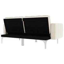 VidaXL Slaapbank Stof Crème -Vidaxl 7b8b01daec7d43ce878a88b0d84ddbdf