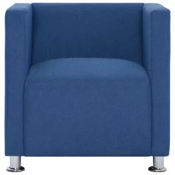 VidaXL Fauteuil Kubus Stof Blauw 6 VidaXL Fauteuil Kubus Stof Blauw -Vidaxl 8141a4bf4b134937906ea791a6728da3
