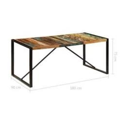VidaXL Eettafel 180x90x75 Cm Massief Gerecycled Hout -Vidaxl 84face49a20749529413d342901e7b45