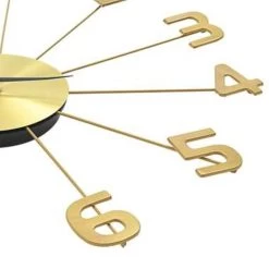 VidaXL Wandklok 50 Cm Metaal Goudkleurig -Vidaxl 8a1c266dd0584ad59a6c926528a7d67f