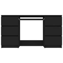VidaXL Schrijftafel 140x50x77 Cm Bewerkt Hout Zwart -Vidaxl 8a78656dec124e34b490f4980b810d99