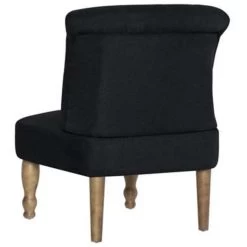 VidaXL Franse Stoel Stof Zwart 7 VidaXL Franse Stoel Stof Zwart -Vidaxl 8d0fba936f754039882693aa0661e71d