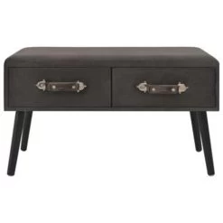 VidaXL Salontafel 80x40x46 Cm Fluweel Grijs -Vidaxl 8dcf6396b16c4a8f932a4604b7f1f991