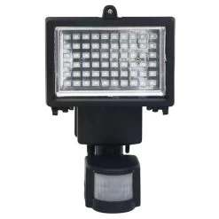 VidaXL Solarspotlight Met Sensor LED Zwart -Vidaxl 8f5033adc0a841078d000cd4b86d45e1