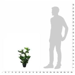 VidaXL Kunst Hortensia Plant Met Pot 60 Cm Wit -Vidaxl 915e2e50357d4ee3b8422d3bf7ec589b