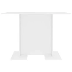 VidaXL Eettafel 110x60x75 Cm Bewerkt Hout Hoogglans Wit -Vidaxl 95b71746399a46d4b9391e4af2e87a16