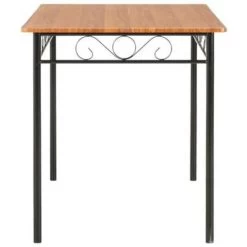 VidaXL Eettafel 120x70x75 Cm MDF Bruin -Vidaxl 98b1cc4742d74c12b80740ff311869f3