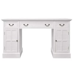 VidaXL Bureau Ministre Wit 140x48x80 Cm -Vidaxl 9dca9209b5d745418f46f8502aaa67c4