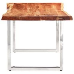 VidaXL Eetkamertafel Met Natuurlijke Randen 6 Cm 200 Cm Acaciahout -Vidaxl 9f76eae50d104e40966c9b164f34c01a