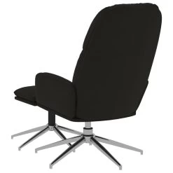 VidaXL Relaxstoel Met Voetenbank Kunstsuède Zwart 7 VidaXL Relaxstoel Met Voetenbank Kunstsuède Zwart -Vidaxl 9ffd65fd122445d0928b713635c8e800