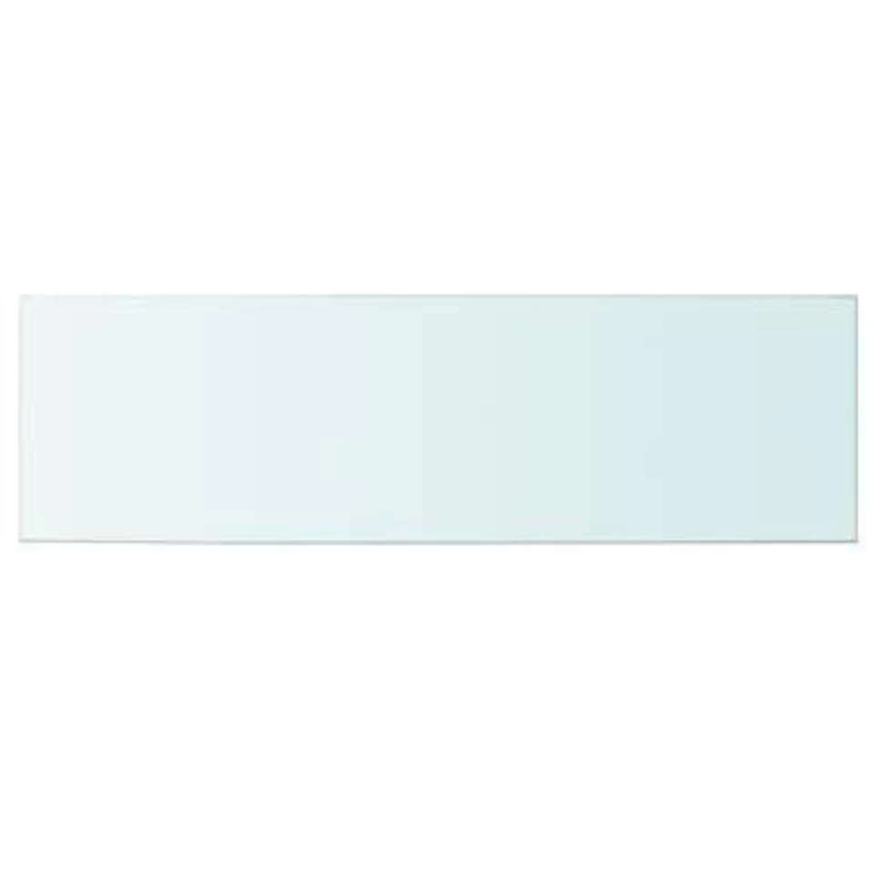 VidaXL Schappen 2 St 100x30 Cm Glas Transparant 3 VidaXL Schappen 2 St 100x30 Cm Glas Transparant - Afbeelding 3