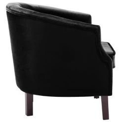 VidaXL Fauteuils Fluweel Zwart -Vidaxl a911c699abf948c096a0c8fdd2713a9f