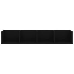 VidaXL Cd-wandschap 100x18x18 Cm Spaanplaat Zwart -Vidaxl aa0bc128f334430ab7052cf28433b354