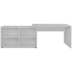 VidaXL Hoekbureau 4 Schappen Wit -Vidaxl aa5bbf27f5ee4a7993b5d730885661b8
