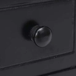 VidaXL Bijzettafel 40x40x40 Cm Paulowniahout Zwart -Vidaxl ada76e18b52e4b708fcd5a7659cc97ea