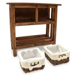 VidaXL Wandtafel 69x28x70 Cm Massief Gerecycled Hout -Vidaxl aeef47d828fb4619a9fb19150db792f9