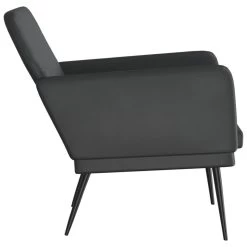 VidaXL Fauteuil 61x78x80 Cm Kunstleer Zwart -Vidaxl b163176ecf5d4a69822e2d60a7b042d0