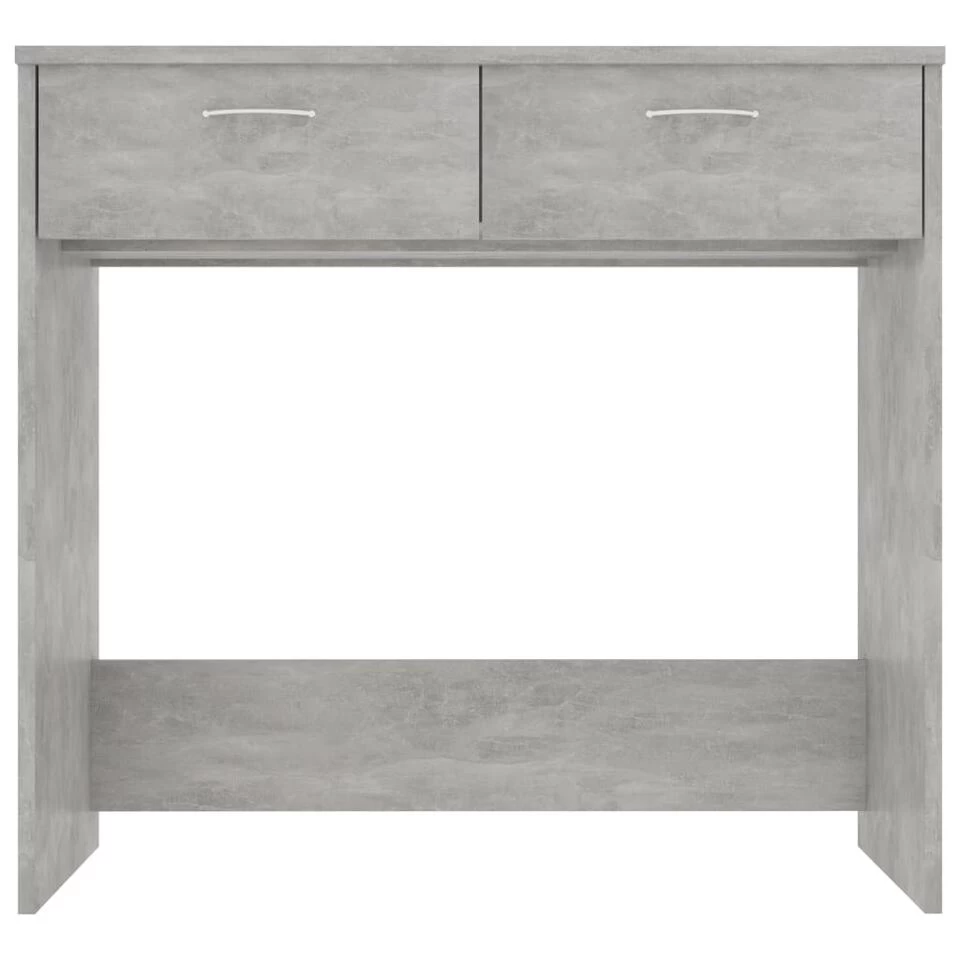 VidaXL Bureau 80x40x75 Cm Bewerkt Hout Betongrijs 4 VidaXL Bureau 80x40x75 Cm Bewerkt Hout Betongrijs - Afbeelding 4