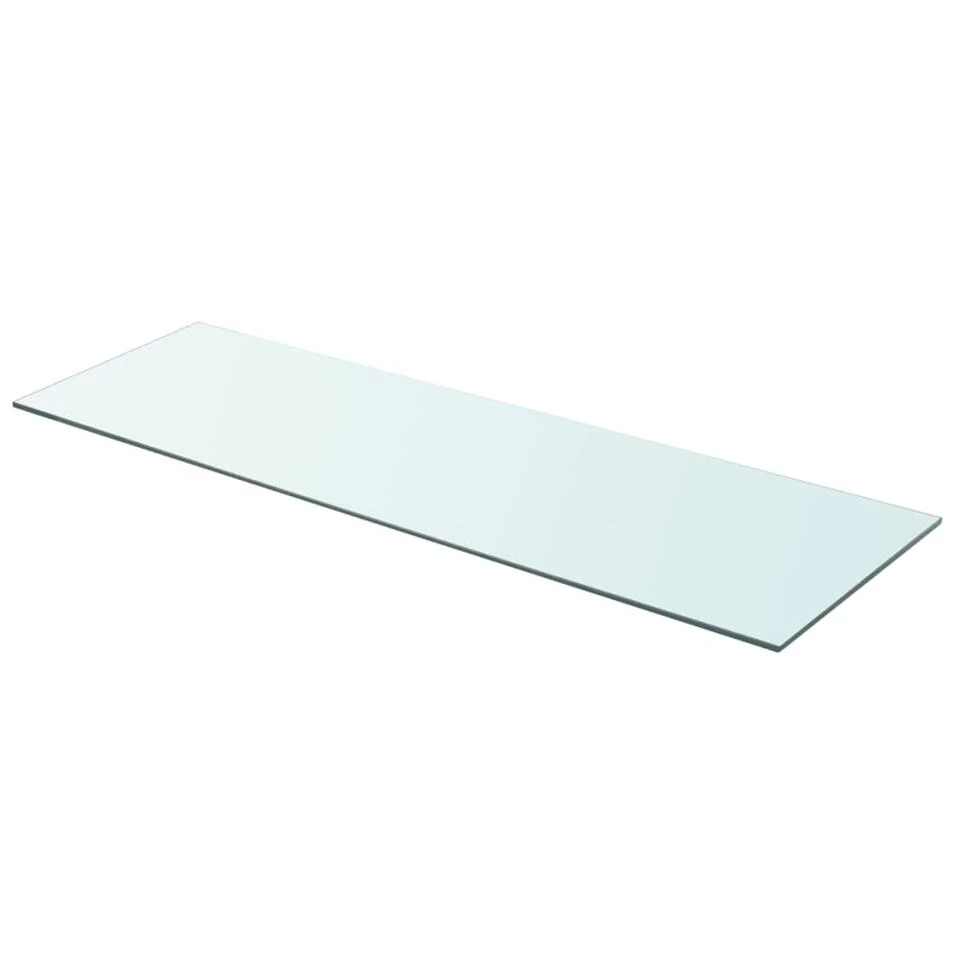 VidaXL Schappen 2 St 90x30 Cm Glas Transparant 2 VidaXL Schappen 2 St 90x30 Cm Glas Transparant - Afbeelding 2