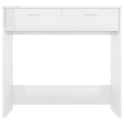 VidaXL Bureau 80x40x75 Cm Bewerkt Hout Hoogglans Wit -Vidaxl be498a9ab87a4c01be7dac99b72b0ea0