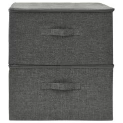 VidaXL Opbergboxen 2 St 43x34x23 Cm Stof Antracietkleurig -Vidaxl c0468bcc688745d084ff97034ef7913c