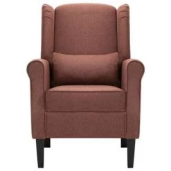VidaXL Fauteuil Stof Bruin -Vidaxl c14fabfeb0ba4e9db4317ff278c41c36