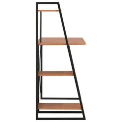 VidaXL Bureau Met Schappen 102x50x117 Cm Zwart En Bruin -Vidaxl c82b5aa17c0d46a5b9dcfba3f9228bd1