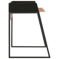 VidaXL Bureau 90x60x88 Cm Zwart En Bruin -Vidaxl c8bdd30378da4f0494c607d5da16e6ca