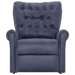 VidaXL Fauteuil Verstelbaar Kunstsuède Grijs -Vidaxl c93a118cbb004df9b76c0a062cf2aed7