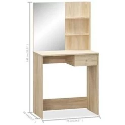 VidaXL Kaptafel 75x40x141 Cm Spaanplaat Eikenkleur -Vidaxl cd11546d2d054bbd83f5bad891dd9be5