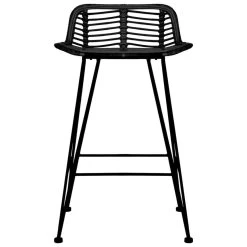 VidaXL Barstoelen 2 St Rattan Zwart -Vidaxl ce425c4bad9c42a889c5533cfeed5207