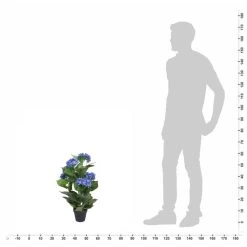 VidaXL Kunst Hortensia Plant Met Pot 60 Cm Blauw -Vidaxl cea02c54bdd945c6b0feb032d8278f8e