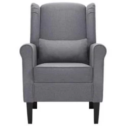 VidaXL Fauteuil Stof Donkergrijs Armstoel Stoel Fauteuils Leunstoel Zitstoel -Vidaxl cec328a01c9343539585686239a64738
