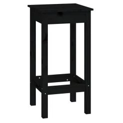 VidaXL 9-delige Barset Massief Grenenhout Zwart -Vidaxl ced41d657e72435d835765669bfbd36a