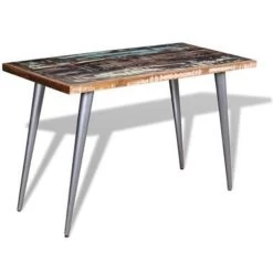 VidaXL Eettafel 120x60x76 Cm Massief Gerecycled Hout -Vidaxl d16daea694c84faabed9fd5af6871826
