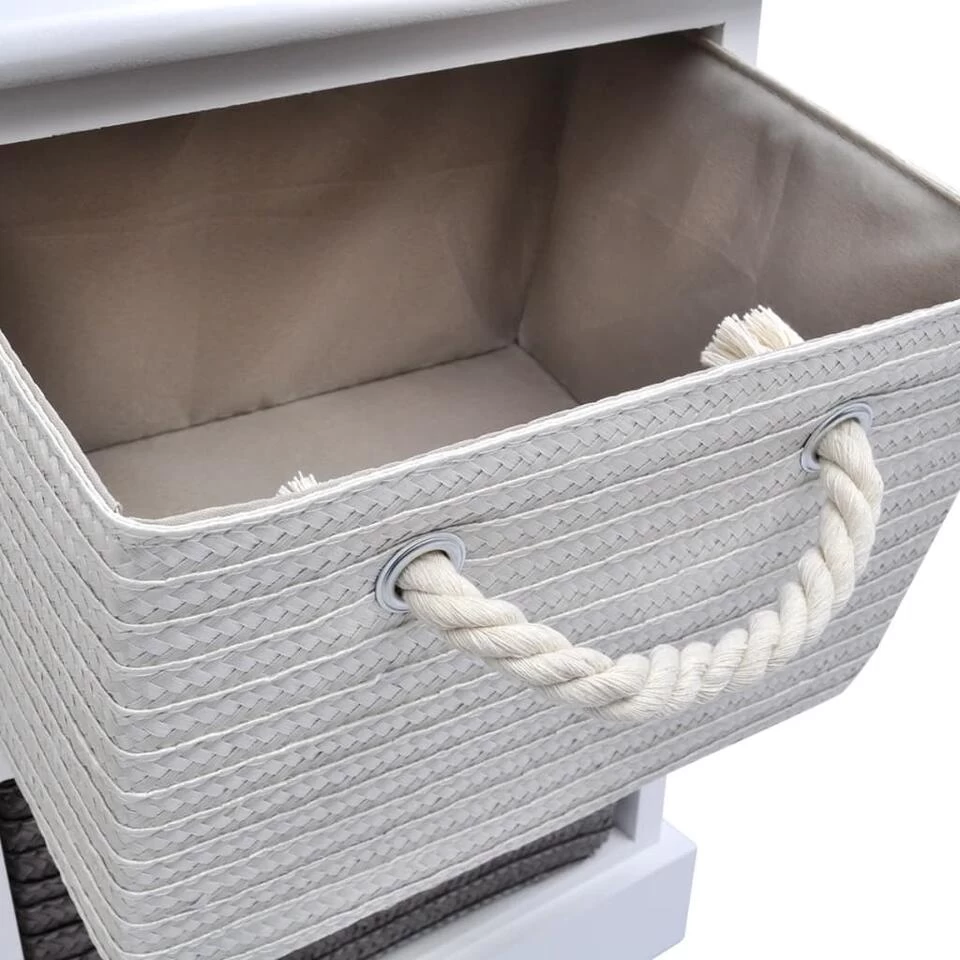 VidaXL Opbergbankje 6 Lades Hout 4 VidaXL Opbergbankje 6 Lades Hout - Afbeelding 4