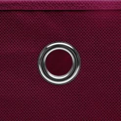 VidaXL Opbergboxen 4 St 32x32x32 Cm Stof Donkerrood 7 VidaXL Opbergboxen 4 St 32x32x32 Cm Stof Donkerrood -Vidaxl d943b1b151bc4a7882ad45c832a6645b