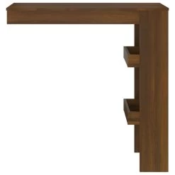 VidaXL Bartafel Wandgemonteerd 102x45x103,5 Cm Bewerkt Hout Bruineiken -Vidaxl da352952c089434aa9aba85d271595cd
