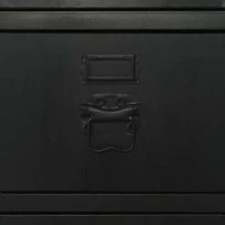 VidaXL Bureau 100x50x76 Cm Massief Vurenhout En Staal -Vidaxl de05666ef2bf41ada812dfa4c7cc38d5