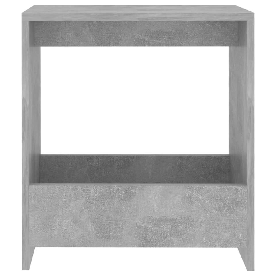 VidaXL Bijzettafel 50x26x50 Cm Spaanplaat Betongrijs 4 VidaXL Bijzettafel 50x26x50 Cm Spaanplaat Betongrijs - Afbeelding 4