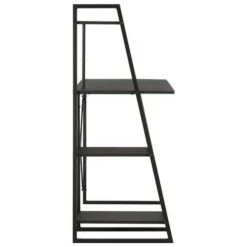 VidaXL Bureau Met Schappen 102x50x117 Cm Zwart -Vidaxl e358252497ec48d1a4b637da853e9474