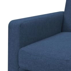 VidaXL Fauteuil Staal En Stof Blauw 7 VidaXL Fauteuil Staal En Stof Blauw -Vidaxl e48a95792ff64b8ca5196d0edfa04bca